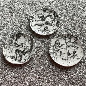 Set of 3 Anthropologie astrological plates